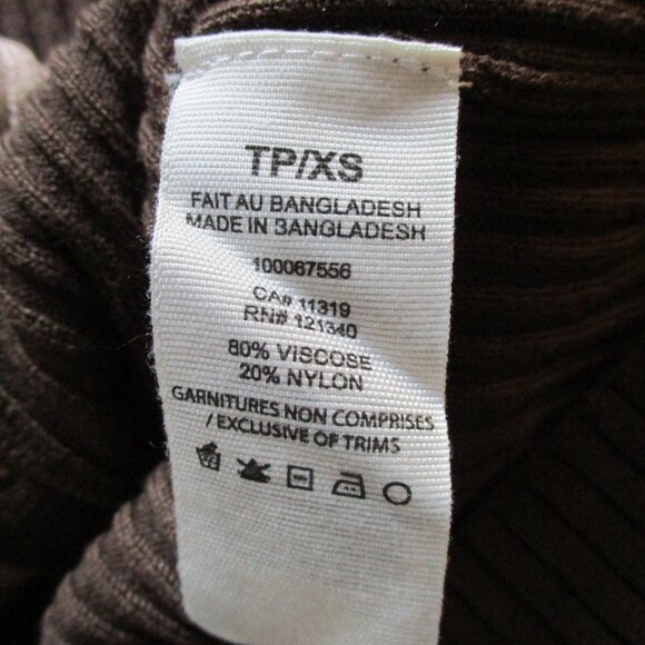 Brown-tan cropped long-sleeve - Picture 5 of 5